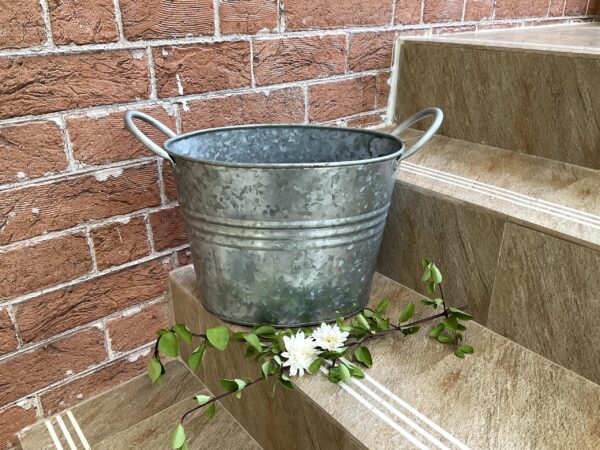 Hollyhock Bucket Planter