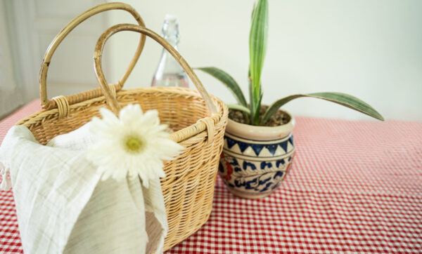 Open Picnic Basket