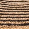 Round Beige & Black Jute Mat - Image 3