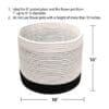 Snow White Jute Planter - Image 5